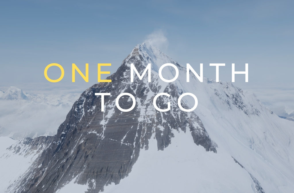 Everest: One month to go